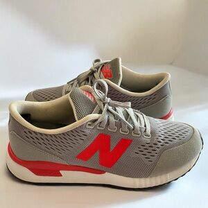 New Balance 005 Rev Lite Gray & Red‎ Lace Up Athletic Sneakers Size 6.5